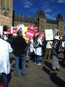 Evidence for Democracy rally; Septmeber 16, 2013; Parliament Hill, Ottawa, Canada